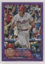 2023 Topps Chrome Purple Speckle Refractor 227/299 JT Realmuto #30 0m4r