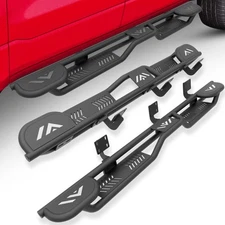 3-Raised Steps Running Boards For 99-2016 Ford F250 F350 Super/Extended Cab