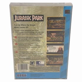 Jurassic Park (Sega CD, 1994) Aut&eacute;ntico CIB Completo con Manual + Tarjeta Reg Probada