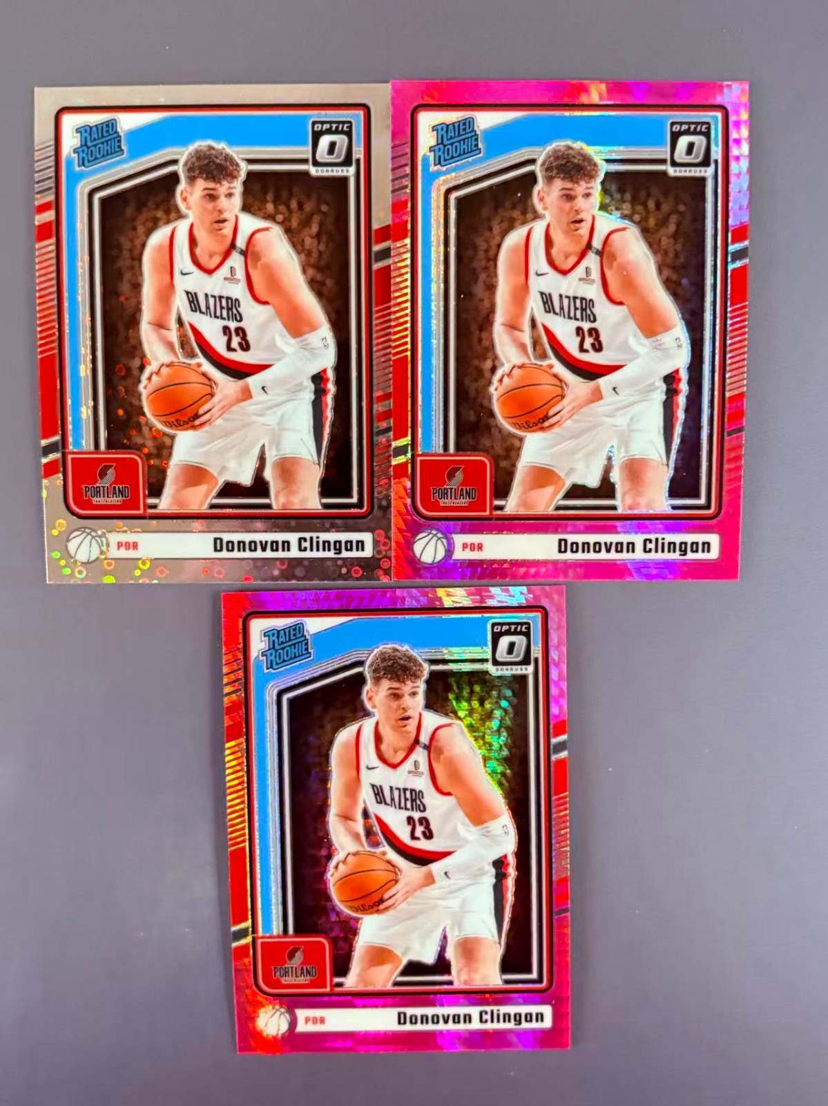 Donovan Clingan 2024-25 Panini Donruss Optic Rated Rookie Disco Prizm RC #272