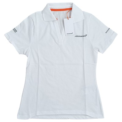 McLaren F1 Team Polo Shirt White Richard Mille Pirelli Women's Size XS New