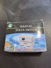 Vintage Data Transfer Switch 2 Way Parallel PRINTER 25 Pin Port A B Computer Box