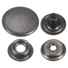 30Set Press-Stud Cap Button 20mm Metal Snap Fastener for Clothes DIY Gun