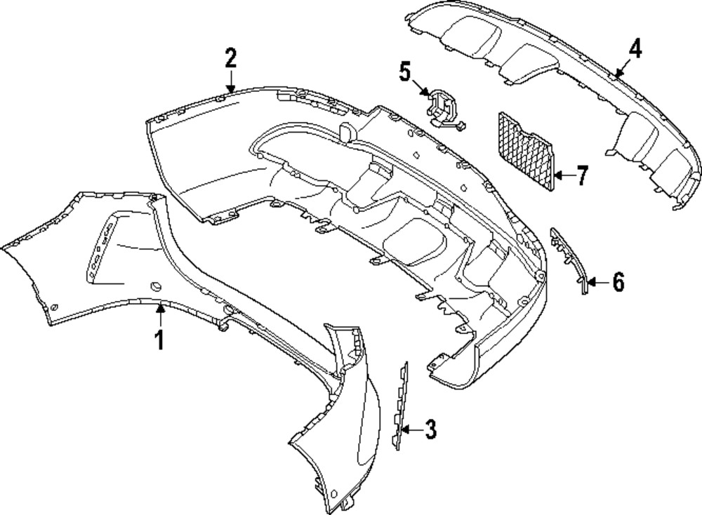Tapa de ojo de remolque para Mercedes EQE 350 SUV 2023 (N/P 294-885-40-00)