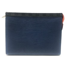 LOUIS VUITTON M62912 Pochette Voyage MM Bag Clutch Bag Epi Electric Leather blue