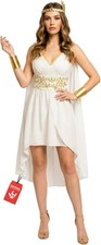 Women s Greek Goddess Costume White Toga Spartan Queen Dress S - 2XL Halloween