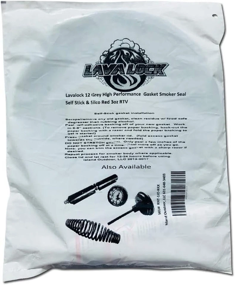 Junta autoadhesiva para ahumador barbacoa 1/2 x 1/8 pulgadas gris compatible con Nomex Foto 4 de 4