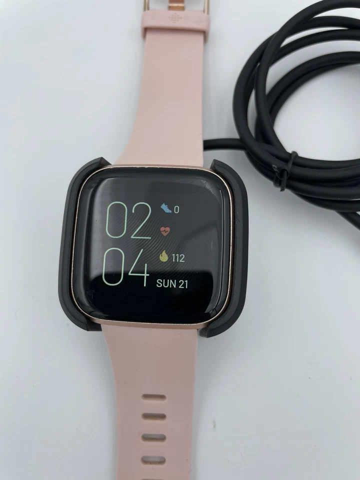 Fitbit Versa 2 Activity FitnessTracker Copper Rose Peach Smart Watch FB507 S - Image 3 of 4