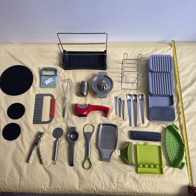 28x Küchenhelfer Utensilien Gadgets Konvolut Edelstahl & Silikon Kochset