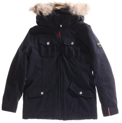 Exxtasy women's winter jacket outdoor jacket amber with hood black, 36