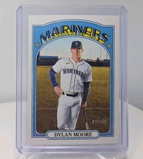 2021 Topps Heritage Dylan Moore #320 Seattle Mariners MLB Baseball Base