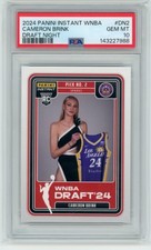 CAMERON BRINK 2024 PANINI INSTANT WNBA DRAFT NIGHT #DN2 RC PSA 10