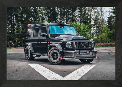 2021 Brabus 900 Rakete gerahmtes Wandbild Poster Leinwanddruck Bild