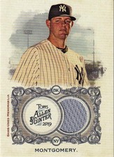 2019 Topps Allen Ginter New York Yankees Jordan Montgomery Full-Size Relics B