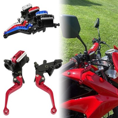 2pcs 7/8'' Brake & Clutch Master Cylinder Reservoir Lever For Hawk 250 Enduro
