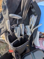 Vintage Golf Clubs X12 Drivers Irons and Putter  Lot From Shed Bag not included