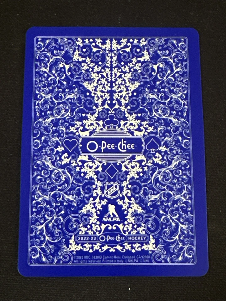 2022-23 O Pee Chee Playing Cards 3 Spades Dylan Larkin Detroit Red Wings - Image 2 of 2