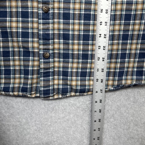 Camisa Patagonia Ligera Franela Fiordo Grande Azul Cuadros Orgánica Manga Larga - Imagen 8 de 13