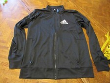 Adidas Longsleeve light wieght jacket zip up size medium black