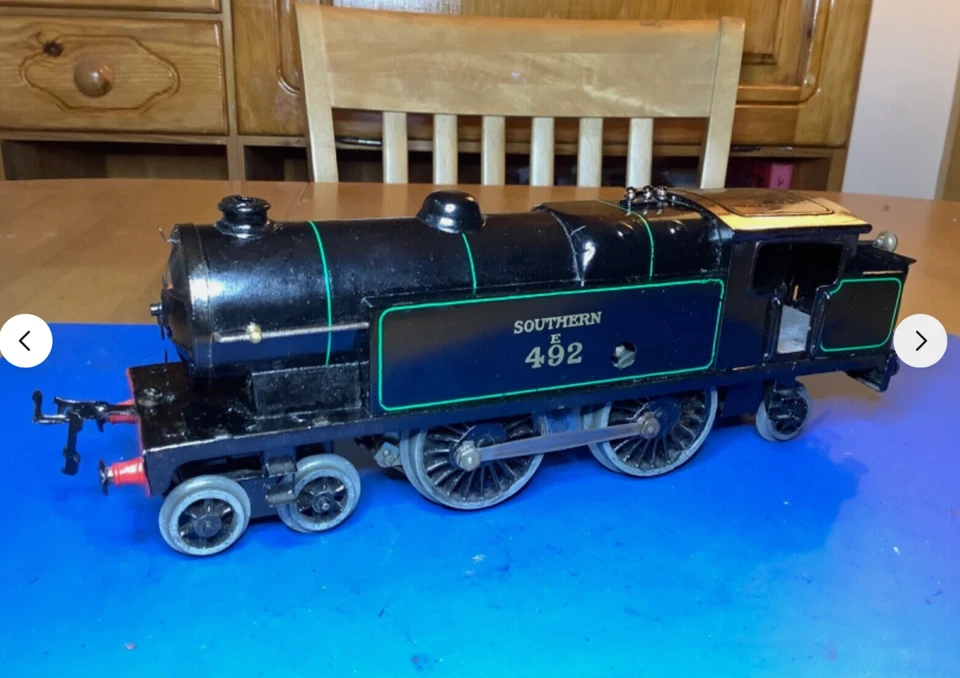 Hornby O Gauge Clockwork No.2 Special SR Black 4-4-2 Tank Locomotive E492 - Image 2 of 4
