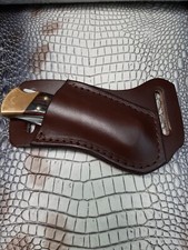 Leather Knife Sheath, That Fits A Buck 110 or 112 Knife, Knife Holster, Holder