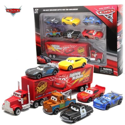 7PCS Disney Pixar Cars 3 Diecast Lightning McQueen Jackson Storm