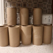 10 pcs Heavy Duty 1/4" Thick Cardboard Art Tubes 6" x 3" SPEAKER pyro label core