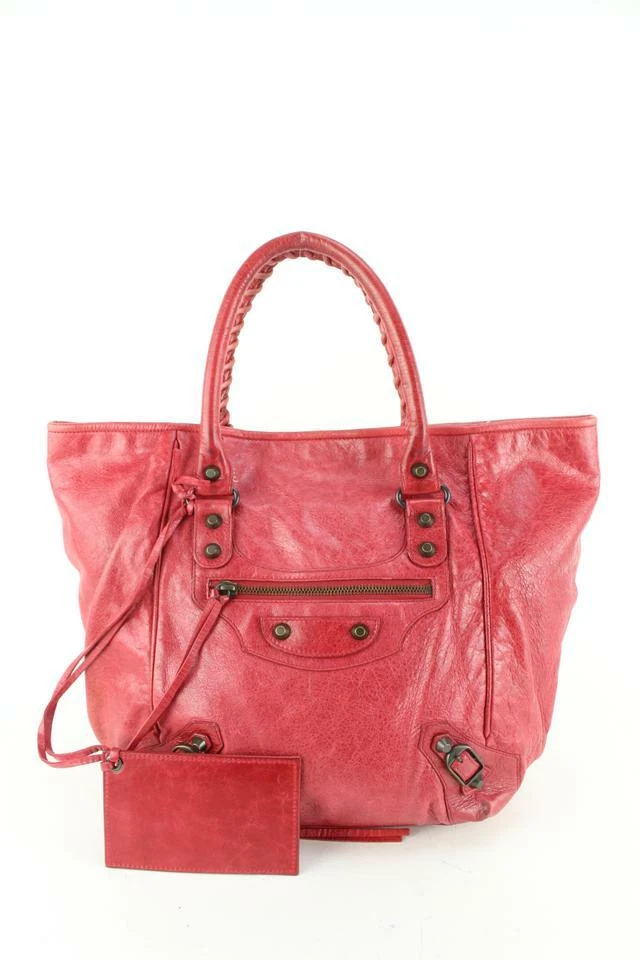 Balenciaga red leather sale