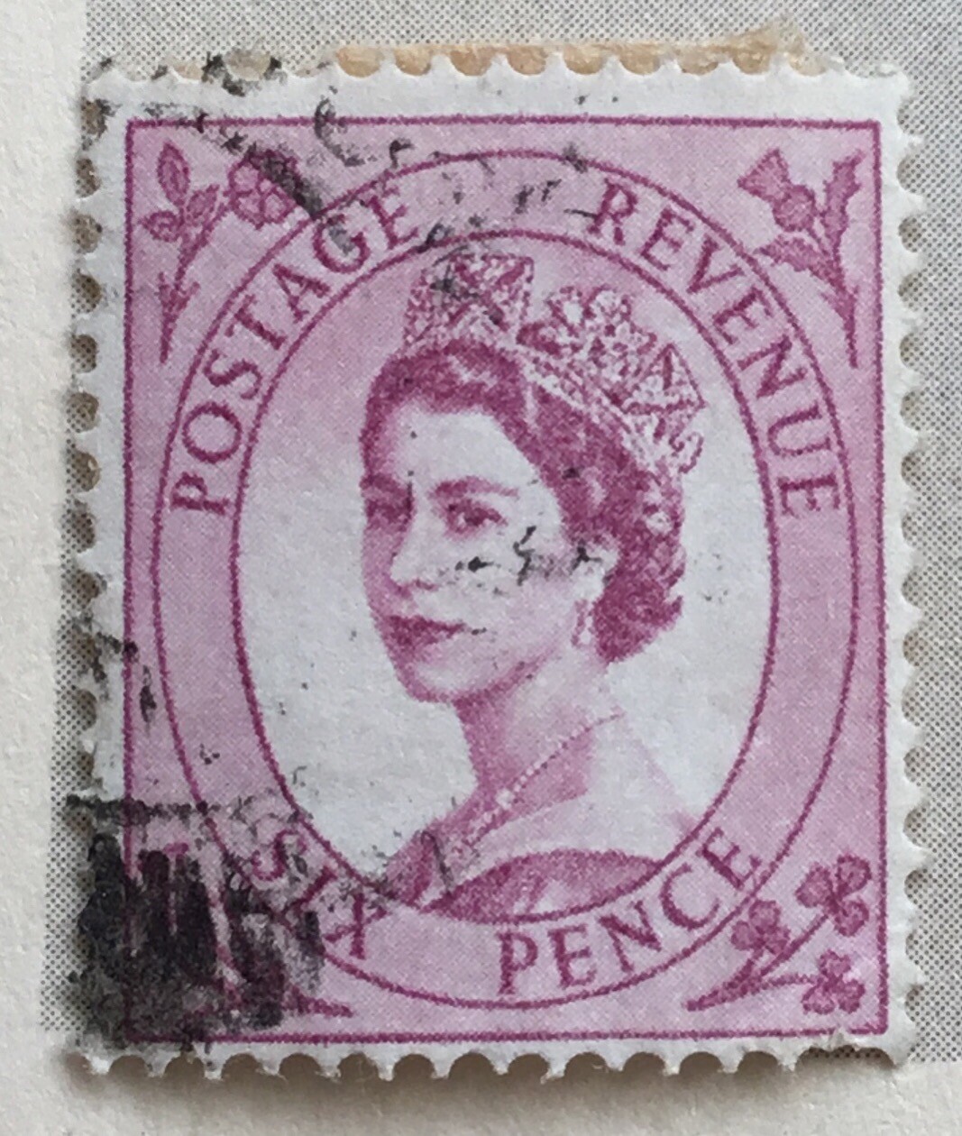 Great Britain stamps Queen Elizabeth II 6d Six old pence 1954 eBay