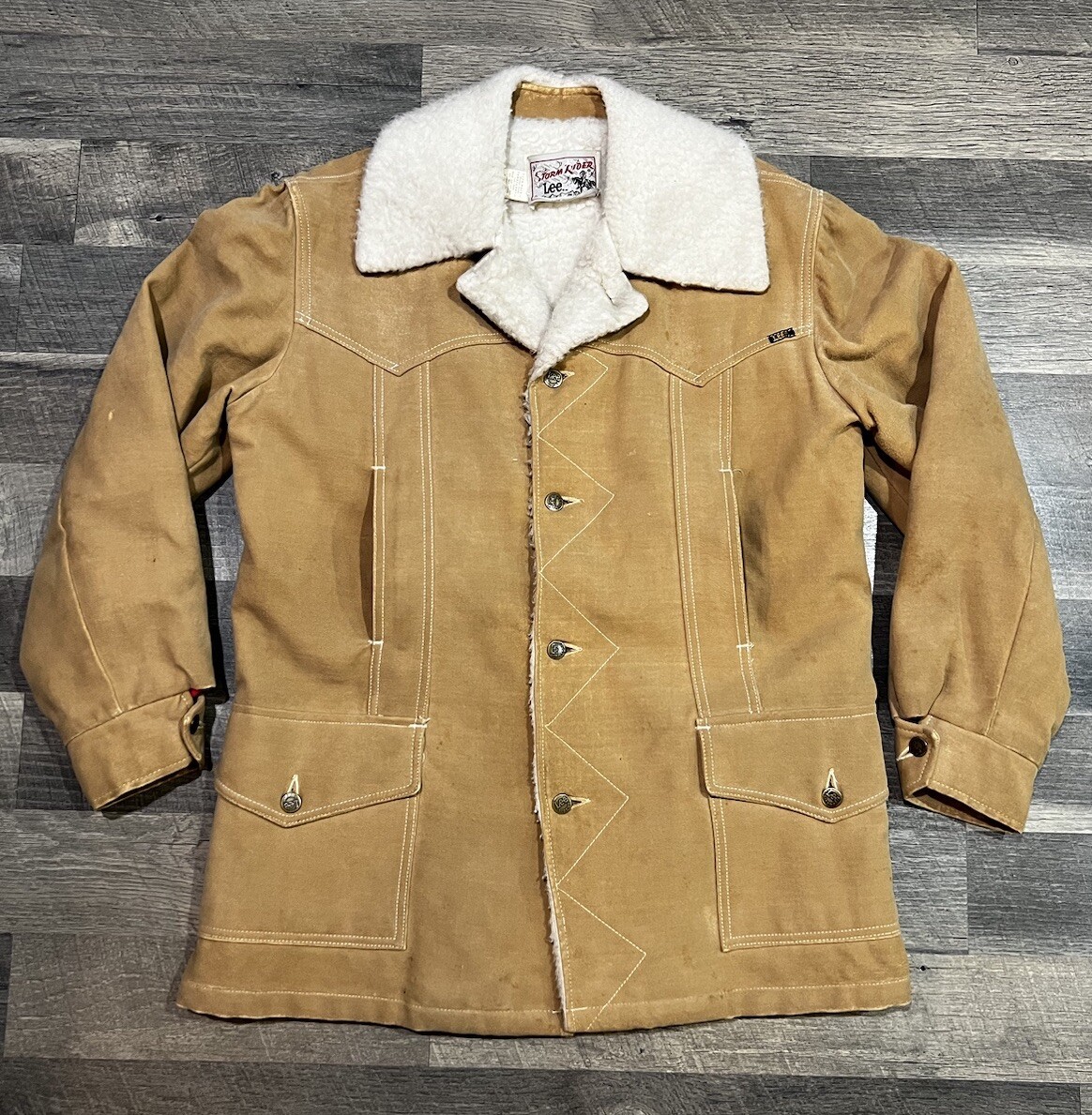 Moleskin Lee Jackets Vintage 70s: Lee Cotton Moleskin Trucker