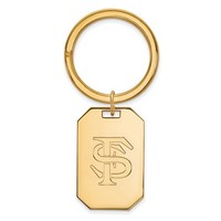 Sterling Silver W/ Yellow Gp Logoart Florida State University (fsu) Key Chain on sale Sterling Silver W/ Yellow Gp Logoart Florida State University (fsu) Key Chain on sale