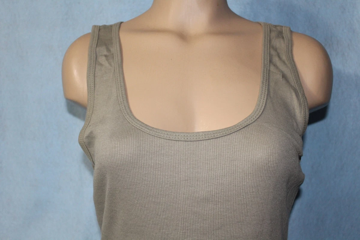 NEW Mossimo Womans Olive Green Ribbed Tank Top 3X XXX-Large See  Measurements* | eBay