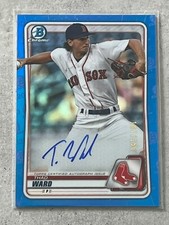2020 Bowman Chrome Thad Ward Blue Refractor Auto /150 #CPA-TW Boston Red Sox