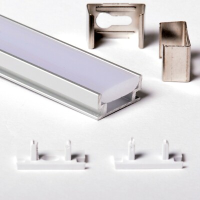 2m 1908 Profil Aluminium Begehbar Für Streifen Strip LED Hebel Rigida 2MT