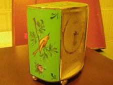 SVEGLIA DIPINTA A MANO CON CARILLON ANNI '50