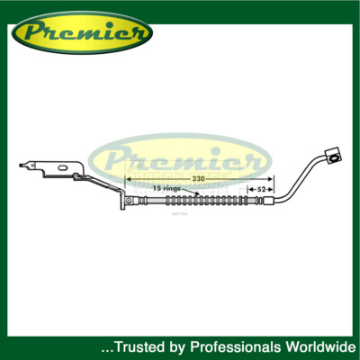 Premier Front Left Brake Hose Fits Chrysler Voyager 2000-2008 4683791AE
