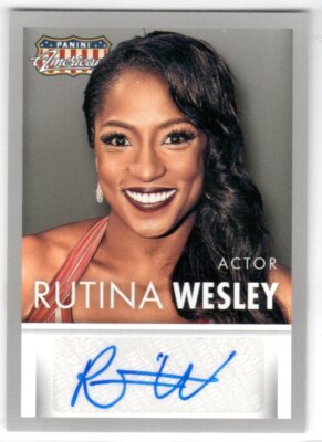 PANINI AMERICANA 2015 BASE SIGNATURES S-RW RUTINA WESLEY AUTOGRAPH TRUE BLOOD