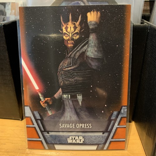 2020 Topps Star Wars Holocron orange 51/99 Savage Opress #N-18