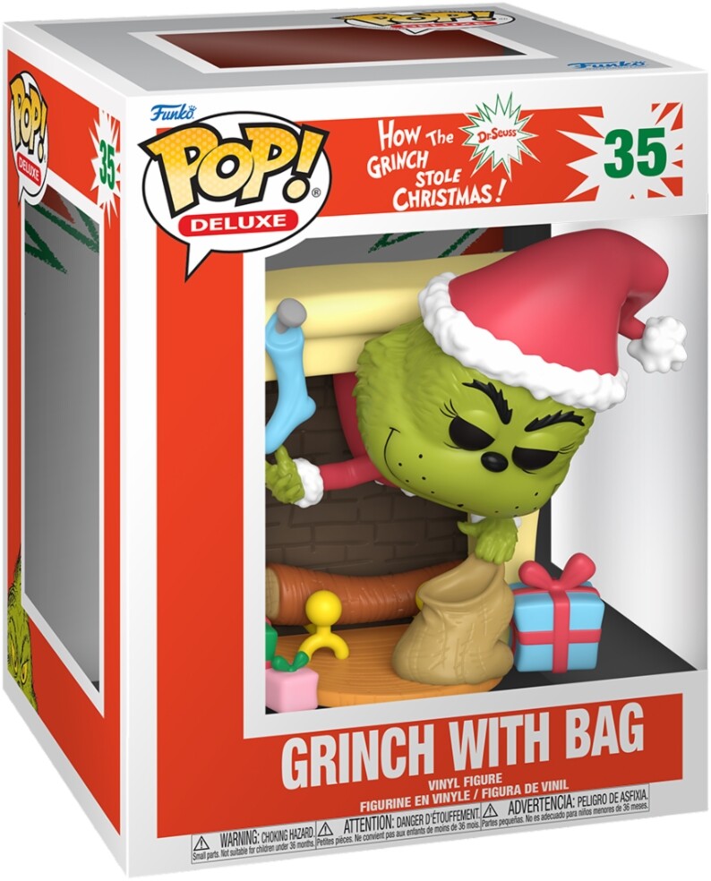 Grinch (The): Funko Pop! Deluxe - Grinch With Bag (Vinyl Figure 35) -