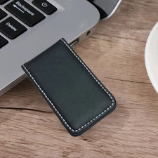Leather Magnetic Slim Pocket Money Clip Holder ,