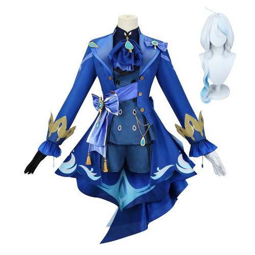 Cosplay Genshin Impact Furina Focalors Peluca Disfraces Halloween Carnaval- - Imagen 14 de 31