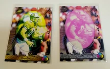 Steve Young  1996 Pacific Litho Cel #91 Silver 2 card combo San Francisco 49ers