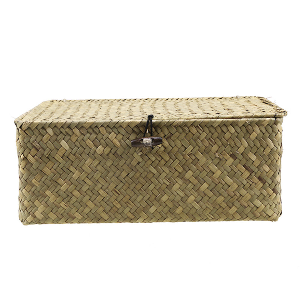 Storage Bins with Lids Laundry Basket Natural Coloring Box Seaweed Child-image