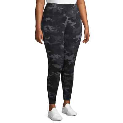 Terra & Sky Women's Plus Size Printed Capri Leggings, 2-Pack