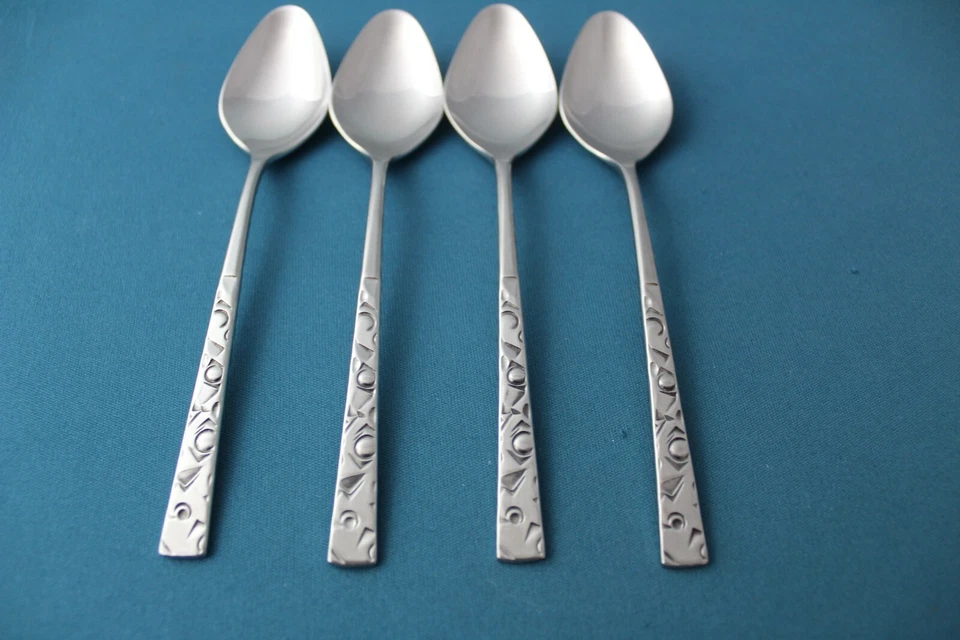 4 cucharaditas 1847 Rogers IS International NAVAHO acero inoxidable 6 3/8" Foto 2 de 4