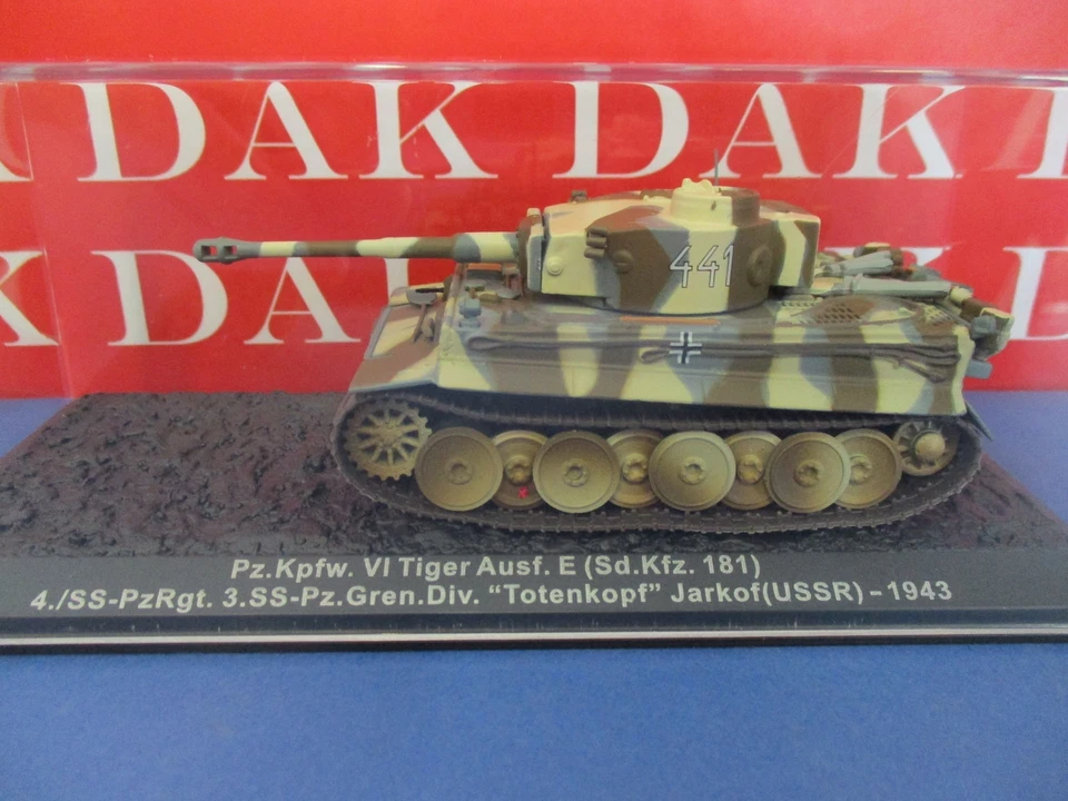 Die cast 1/72 Modellino Carro Armato Tank Panzer Pz.Kpfw.VI Tiger Ausf. E 1943 - Immagine 4 di 4