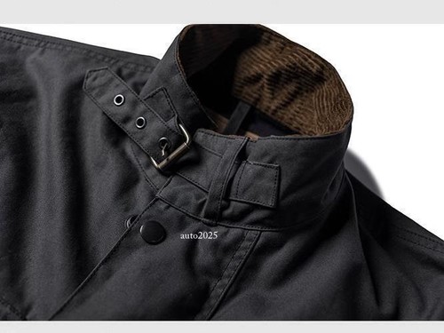 NON STOCK International Waxed Jacket Vintage Motorcycle Racing Coat Drunk Pocket - Picture 9 of 20