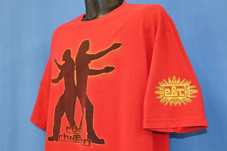 Camiseta vintage años 90 WWF EDGE CHRISTIAN TAG TEAM E&C ROJA 2 CARAS LUCHA LIBRE XL Foto 3 de 4