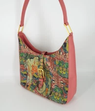 Icon Los Angeles Gustav Klimt Wearable Art Leather Shoulder Bag