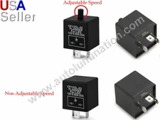 3 Pin Blade CF13GL-02 Adjustable Electronic Flasher Relay Fix LED Turn Signal